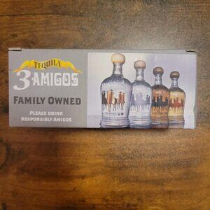 3 Amigos Tequila Shot Glasses Set of 3